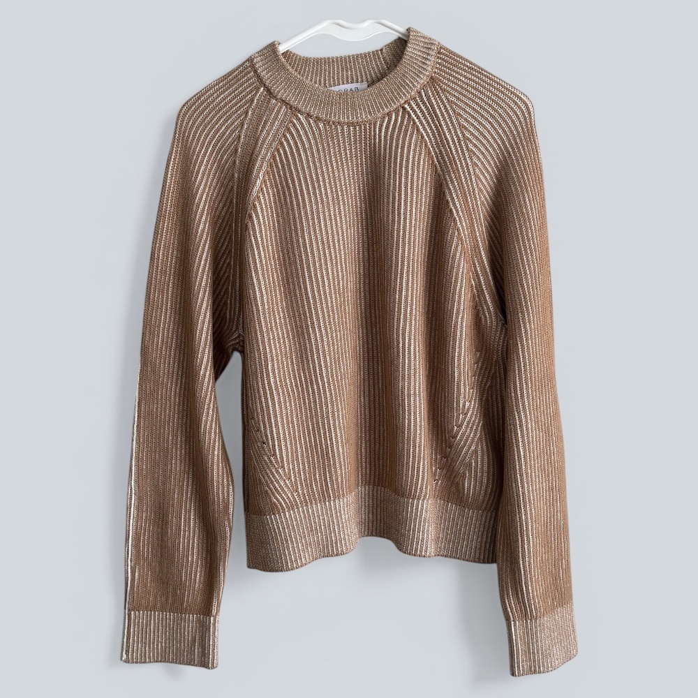 Grab Denim Brown Cream Shaker Knit Sweater Size 14 (Australia) Size 10 (US)
